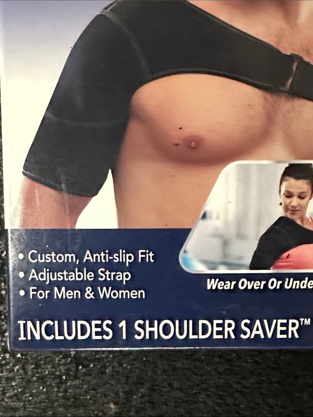 Compression Shoulder Support - Black - Picture 3 of 4